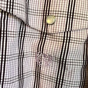 Panhandle Slim Shirt Men's‎ Size Large Pearl Snap Cotton Western Rodeo Country